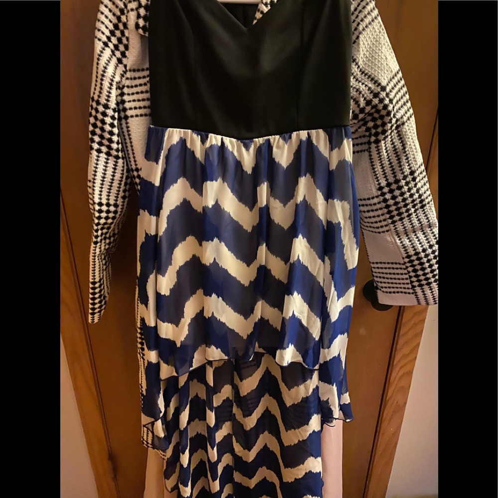 Cute high low strapless dress